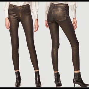 FRAME Le High Skinny Metallic